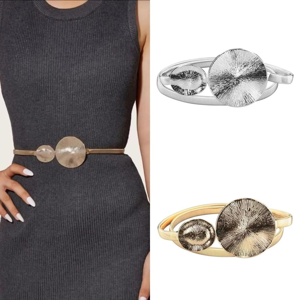 Gold and Silver Circle Belt